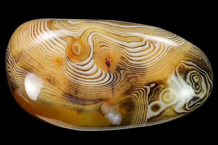 Polished, Banded Carnelian Agate - Madagascar #145971